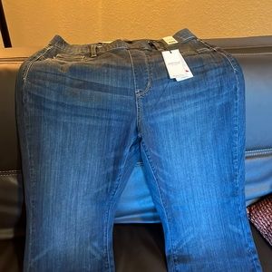 Judy Blue Pull On Elastic Waistband Straight Jeans